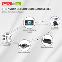 AI Edge komputer Jetson Orin Nano 8G tanpa kipas PC industri komputer tanam 40 atasan stok Server CUDA AI drone cerdas