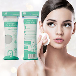 Almohadilla de algodón desechable para el cuidado de la piel, desmaquillador de uñas facial redondo de 100 unidades, almohadillas de algodón de alta calidad, venta al por mayor - Product Image 2