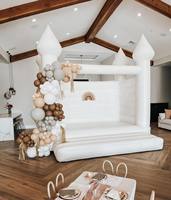 THL anniversaire fête de mariage parque acutico gonflables blancos château gonflable cavalier videur blanc gonflable rebond maison