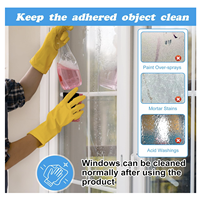 Película Protectora Transparente Azul para Superficies, Antiarañazos, Temporal, para Ventanas y Muros Cortina de Vidrio