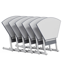 Table de conférence mobile en bambou rectangulaire pour salle de réunion scolaire, avec roulettes, mobilier de bureau moderne et minimaliste