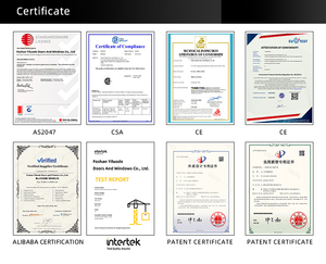ELoyd đôi kính Tempered nhôm trượt Patio cửa nóng bán phía trước khu dân cư nhập gấp mở nội thất ngoại thất - Product Image 6