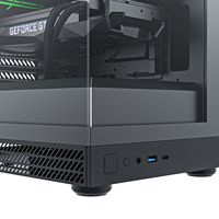 Caja de Ordenador AntarcChill con Diseño de Malla, Efecto ARGB, MATX, Filtro Magnético de Polvo, Caja de PC para Juegos MATX