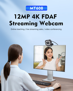 เว็บแคม 4K พร้อมไฟเสริม, กล้องออโต้โฟกัส 12MP, ไมโครโฟนคู่, รีโมทคอนโทรลสำหรับการถ่ายทอดสด/การประชุมทางวิดีโอ เว็บแคม 4K - Product Image 3