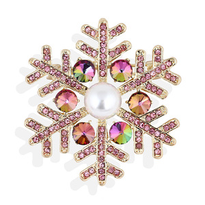 Pha Lê Sang Trọng Huy Hiệu Giáng Sinh Trâm Cài Men Pin Các Nhà Sản Xuất Tùy Chỉnh Thiết Kế Phụ Nữ Rhinestone Trâm Cài - Product Image 5