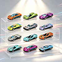 Voiture miniature de course 1/64 personnalisée pour enfants, modèle de véhicule en alliage à roues libres, jouet de simulation