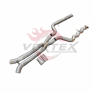 Tuyau central de performance Vortex Racing à longueur égale pour BMW M2 G87 S58 3.0T 2023+ – Silencieux d'échappement central en acier inoxydable SS304 – Kit sans soudure - Product Image 1