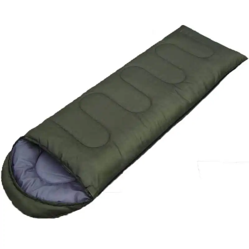 Hot-selling Envelope Sleeping Bag with Hat Outdoor Camping Winter proof and Warm Sleeping Bag for Adults