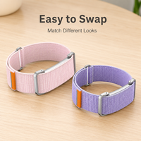 Bracelet en nylon pour Fitbit Air, avec boîtier métallique mobile, respirant et léger comme une plume, pour le sport, le quotidien et les activités de plein air, vente en gros, remplacement