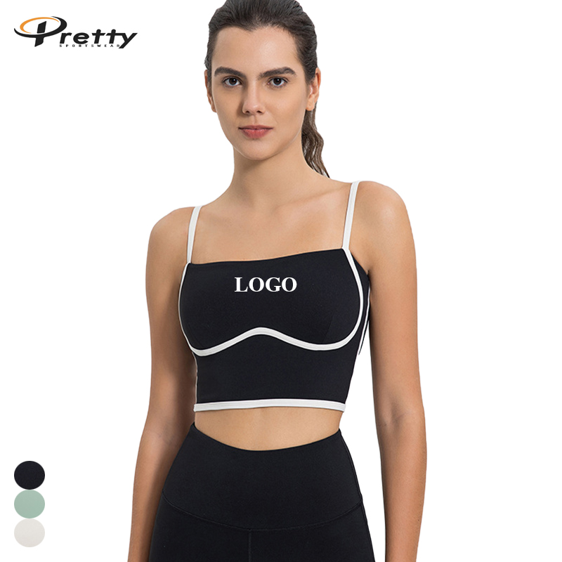 New Arrivals Custom LOGO High Elasticity Yoga Tank Top Breathable Gym Running Fitness Sports Tank Top Outdoor Sports Yoga Top