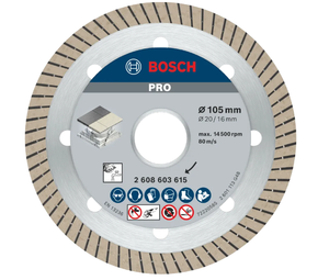 Disque de coupe diamanté professionnel pour <span class=keywords><strong>carrelage</strong></span>, adapté aux petites meuleuses d'angle, lame de <span class=keywords><strong>scie</strong></span> à bord continu - Product Image 1
