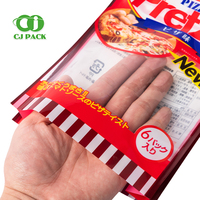 Impression à haute température CPP sac Vertical joint à quatre côtés emballage alimentaire pour Biscuits affichage de fenêtre transparente gousset latéral Durable
