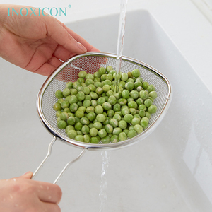 <span class=keywords><strong>Tamis</strong></span> à farine en acier inoxydable de qualité supérieure, durable, de qualité alimentaire, à mailles épaisses/fines, écumoire à huile, passoire, panier de drainage - Product Image 4