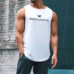 Wholesale Custom Graphics Bodybuilding Fitness Muscle Workout Gym Stringer Men's Tank Tops