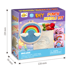 Goods Rug Hooking Cross Stitch Punch Needle Embroidery <b>Kit</b> for <b>Beginners</b> DIY Handcraft Home Customized Logo Cartoon Oem Durable - Product Image 3