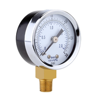 40mm 30psi 2bar Manometer Pressure Gauge With Bottom Connection
