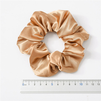 1 Pièce Chouchou en Soie Satinée Couleur Unie, Élastiques à Cheveux pour Femmes Filles, Accessoires de Cheveux, Attache Queue de Cheval en Soie