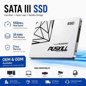 Unidad de Estado Sólido Interna PUSKILL SATA SSD de 512 GB/1 TB y 2,5 Pulgadas, Lectura de Alta Velocidad de 550 MB/s para Consolas de Juegos PS4, <span class=keywords><strong>PS5</strong></span> y PC - Product Image 1