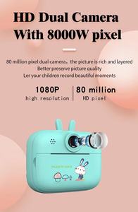 Cámara de impresión instantánea OEM tipo C USB 1080p 2,4 pulgadas función de grabación 1800mAh batería impresión notas páginas <span class=keywords><strong>web</strong></span> juguetes para niños - Product Image 4