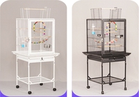 Bangke vente en gros oiseau maison en acier de haute qualité en métal Cage carrée en métal maison perroquet Cage d'élevage Portable nid de voyage pour animaux de compagnie