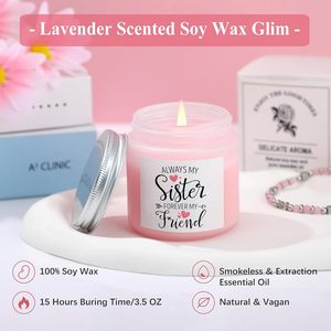 Coffret cadeau pour la fête des mères, anniversaire, Noël et la Saint-Valentin - Panier cadeau unique avec <span class=keywords><strong>ensemble</strong></span> de 7 bougies parfumées à la lavande - Product Image 4