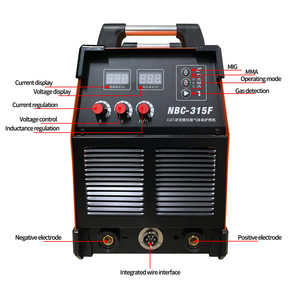 380V 3 Phase MMA เครื่องเชื่อม MAG แบบไม่ใช้แก๊สเครื่องเชื่อม soldadora poste soudure 4 in 1 NBC 270เครื่องเชื่อมมิก315พร้อมตัวป้อนลวดแยก - Product Image 4