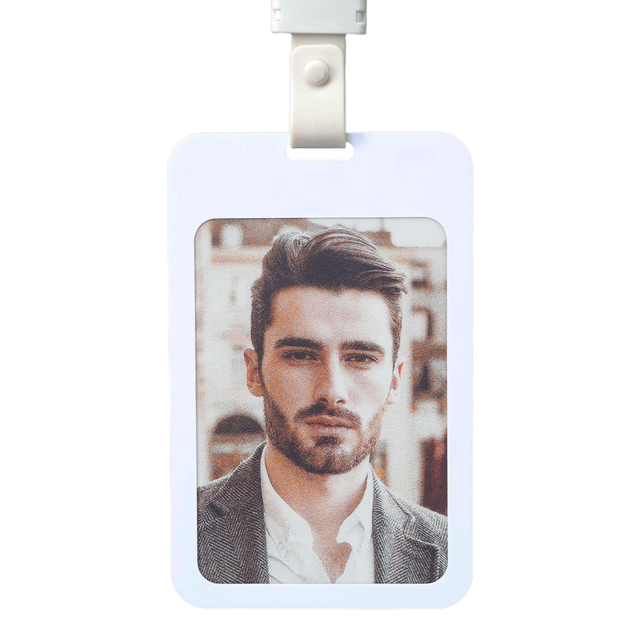 New Arrival 4-Inch Digital Tag Display EAS System Smart Wireless-Charge 4 Colors Photo Display Electronic Employee Badge