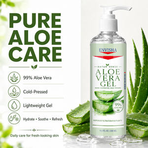 Gel de <span class=keywords><strong>Aloe</strong></span> <span class=keywords><strong>Vera</strong></span> Orgánico de Alta Calidad para el Cuidado Corporal, Repara Intensivamente la Piel Dañada, Hidrata y Bloquea la Humedad, Fórmula Segura Sin Alcohol - Product Image 3