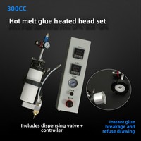 Distributeur automatique de colle thermofusible 300CC avec tête chauffante Dispositif à température constante et pompe Tension 220V