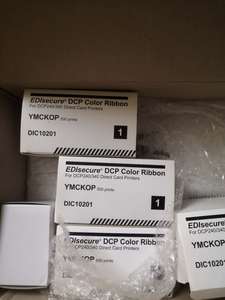 ED isecure dcp240 + ymckop màu gốc Ribbon dic10201 - Product Image 2