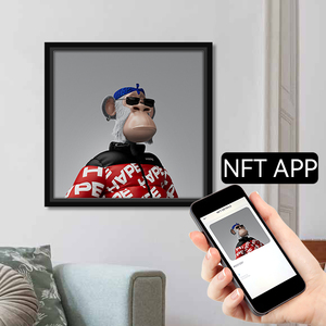 Marco Digital NFT de 22 Pulgadas para Montaje en Pared, Pantalla Grande Full HD, para Museo de Arte Inteligente, OEM, Madera, CN GUA - Product Image 2