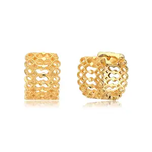 Keiyue Gold Plated Earrings 18k Gold Plated Earrings Gold Women Fashion Silver 925 Small Hoop Earring
