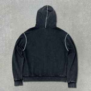 เสื้อฮู้ดมีซิปโอเวอร์ไซส์ผ้าคอตตอนลายพระอาทิตย์ปักมีฮู้ดผ้าเฟรนช์เทอร์รี่มีซิปไซส์ใหญ่ - Product Image 6