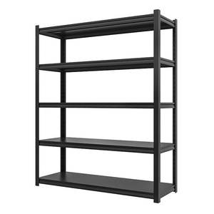 전자 레인지 블랙 아이언 샵 대형 차고 다층 스틸 홈 주방 선반 단위 5 단 금속 보관 랙 선반 - Product Image 1