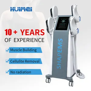 Portable minceur 2 4 5 poignées emslim corps sculptant la machine de stimulation musculaire électronique ems