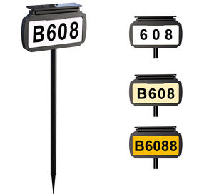 22LED Address House Number <b>Light</b> IP54 Waterproof Solar Garden Wall Mounted & <b>Ground</b> Stake 3 Color Outdoor Lighting - Product Image 3