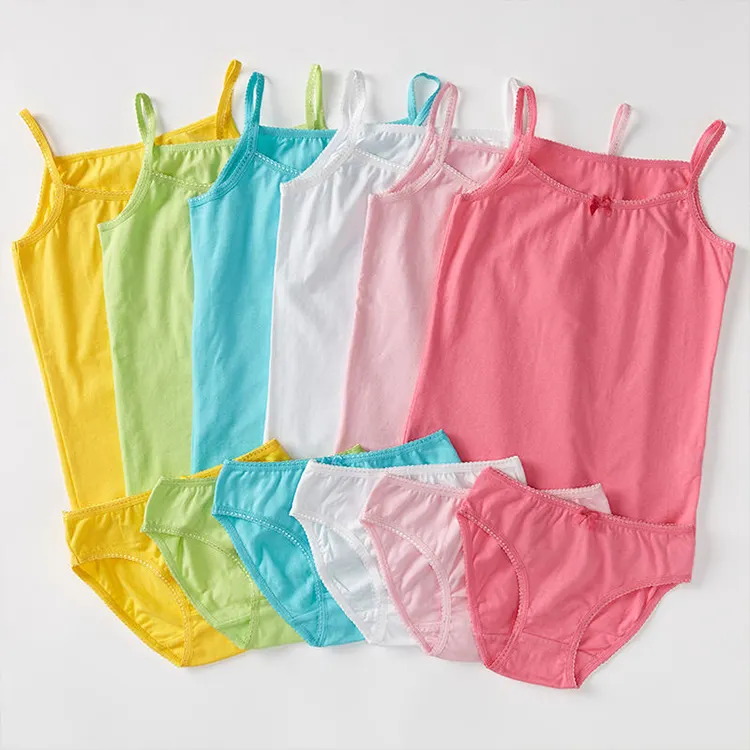 Offre Spéciale été 95% coton filles sous-vêtements enfants enfants culottes bébé slips sous-vêtements respirants 2 pièces/ensembles en gros