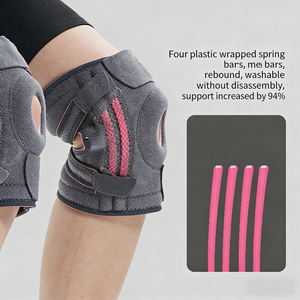 Genouillère légère, durable, antidérapante et réglable avec patella ouverte, coussinet en gel TPE, soutien de compression pour le genou - Product Image 3