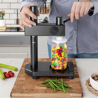 Machine à Sceller Manuelle Meihui pour Bocaux en Plastique PET avec Couvercles en Aluminium Idéale pour l'Emballage de Thé, Jus, Sodas et Boissons