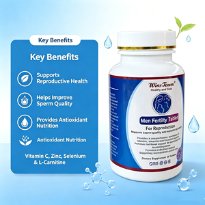 Tabletas de Fertilidad Masculina Wins Town, Multivitamínicas Naturales con Zinc y Selenio, Apoyo al Equilibrio Hormonal, Salud Reproductiva, Tabletas Dietéticas - Product Image 1