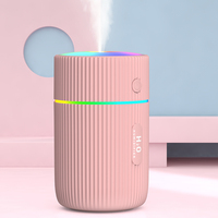 Humidificateur Portable à LED OEM mini 300ml, diffuseur d'huile essentielle d'arôme de brume de pulvérisation h2o, humidificateur d'air USB pour voiture
