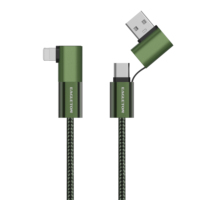 Harga Pabrik Kabel Pengisian Cepat Multi-Fungsi 4-in-1 1.2m 60W & 27W yang Tahan Lama untuk Ponsel Tablet