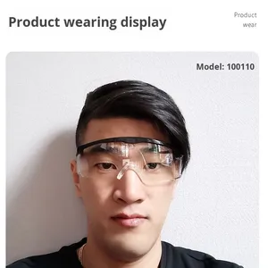 Honeywell 100100 S200A Lunettes de sécurité anti-éclaboussures anti-poussière et résistantes aux chocs pour le cyclisme de meulage Certifié ANSI Z87.1 EN166 - Product Image 2