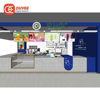 Support d'affichage LED robuste pour bar à café, service ODM, aménagement de café en plexiglas