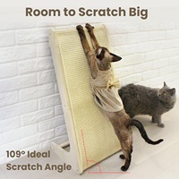 Hamac de luxe en bois pour chat, griffoir, canapé inclinable, écologique, Halloween, Noël, 4 niveaux, lit remplaçable, en carton
