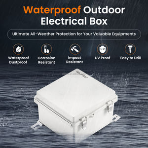 QILIPSU 150x150x90mm IP67 boîtier de commande étanche boîtier d'instrument, <span class=keywords><strong>armoire</strong></span> de câbles extérieure NEMA 3R montage sur panneau de <span class=keywords><strong>piscine</strong></span> - Product Image 2