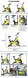 Vélo de <span class=keywords><strong>spinning</strong></span> à domicile à roue d'inertie de 6 kg, vélo de gym OEM, vélo d'entraînement cardio ultra-stationnaire, vélo de fitness pour le cyclisme - Product Image 6