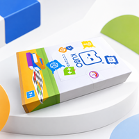 Boîte cadeau en papier personnalisée pour puzzle d'enfants avec impression de logo et support d'insertion pour l'emballage de marques de jouets OEM