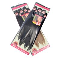 Extensions de cheveux à tresser pré-étirées Ez Braiding Hair, en fibre synthétique lisse de 52 pouces, pour tresses et torsades, vente en gros pour femmes