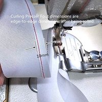 A11(S72L) Overlock Swing Hemmer Folder/classeur pour aiguille unique lockstitch accessoires de Machine à coudre